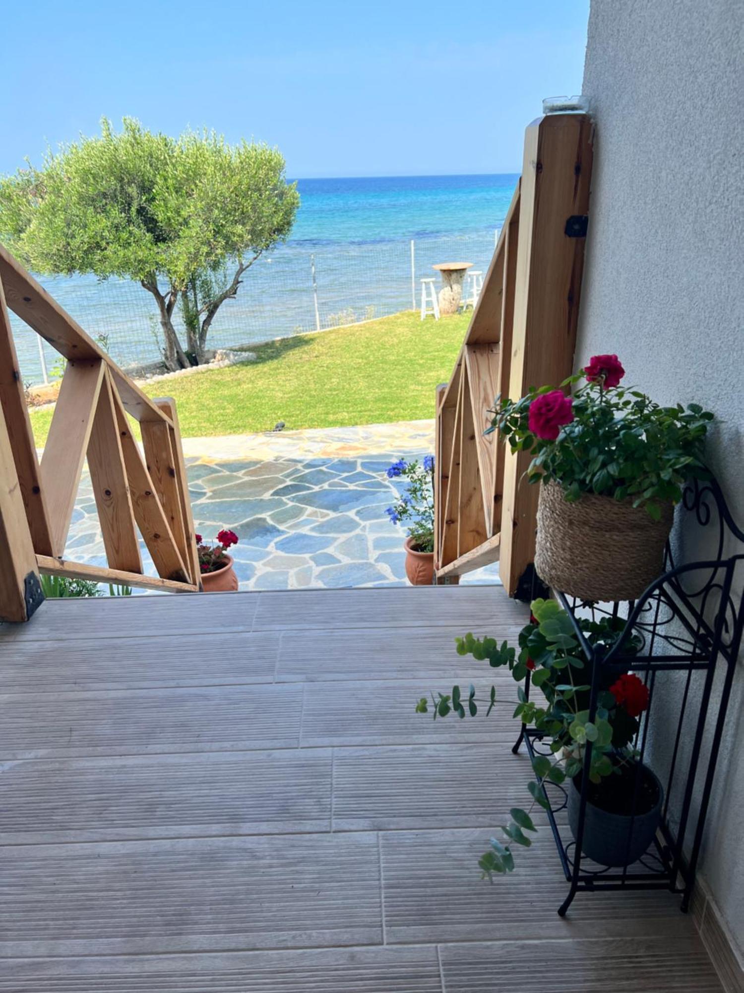Beachfront Villa Athina Vergia Exteriér fotografie
