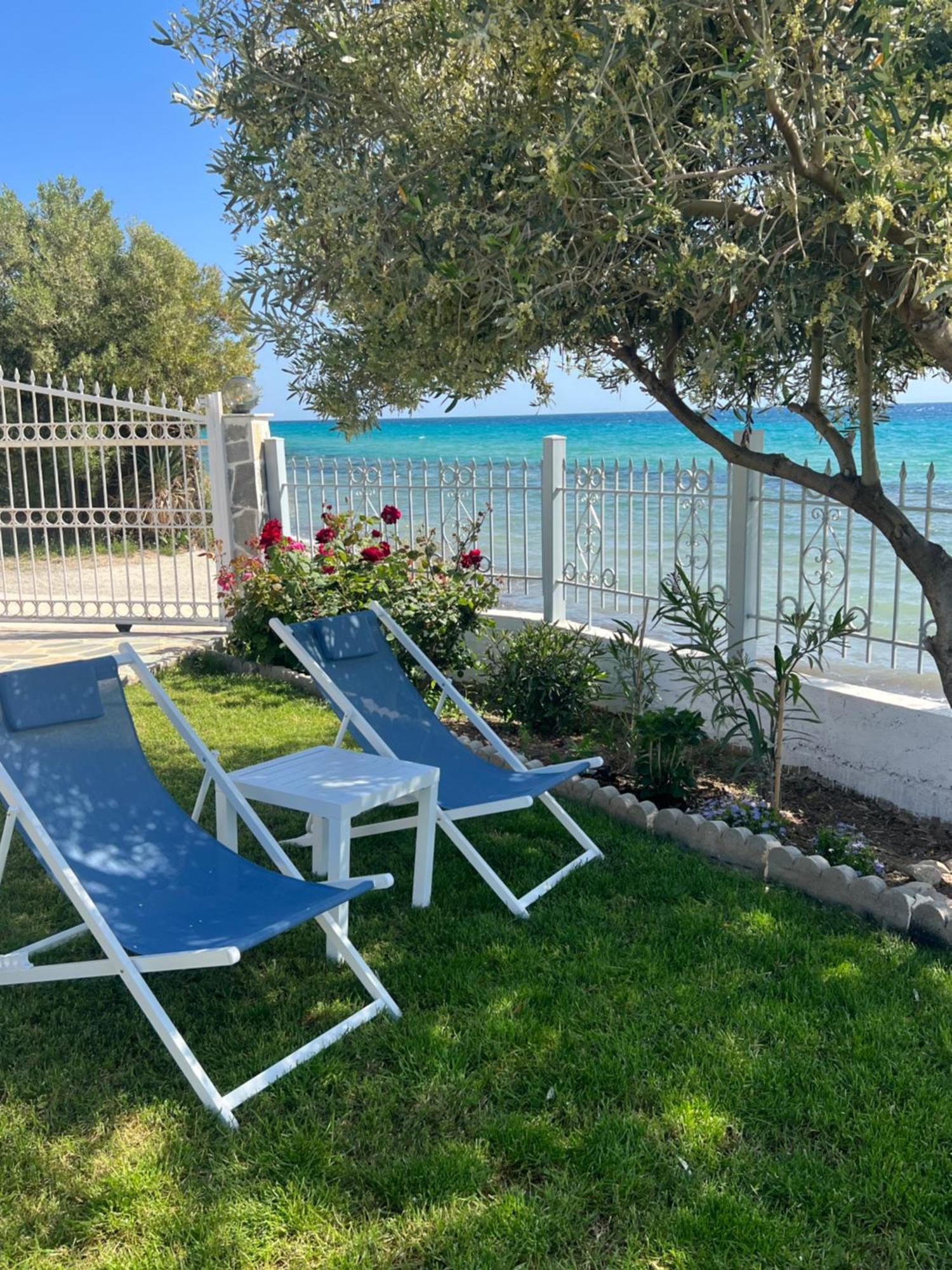 Beachfront Villa Athina Vergia Exteriér fotografie