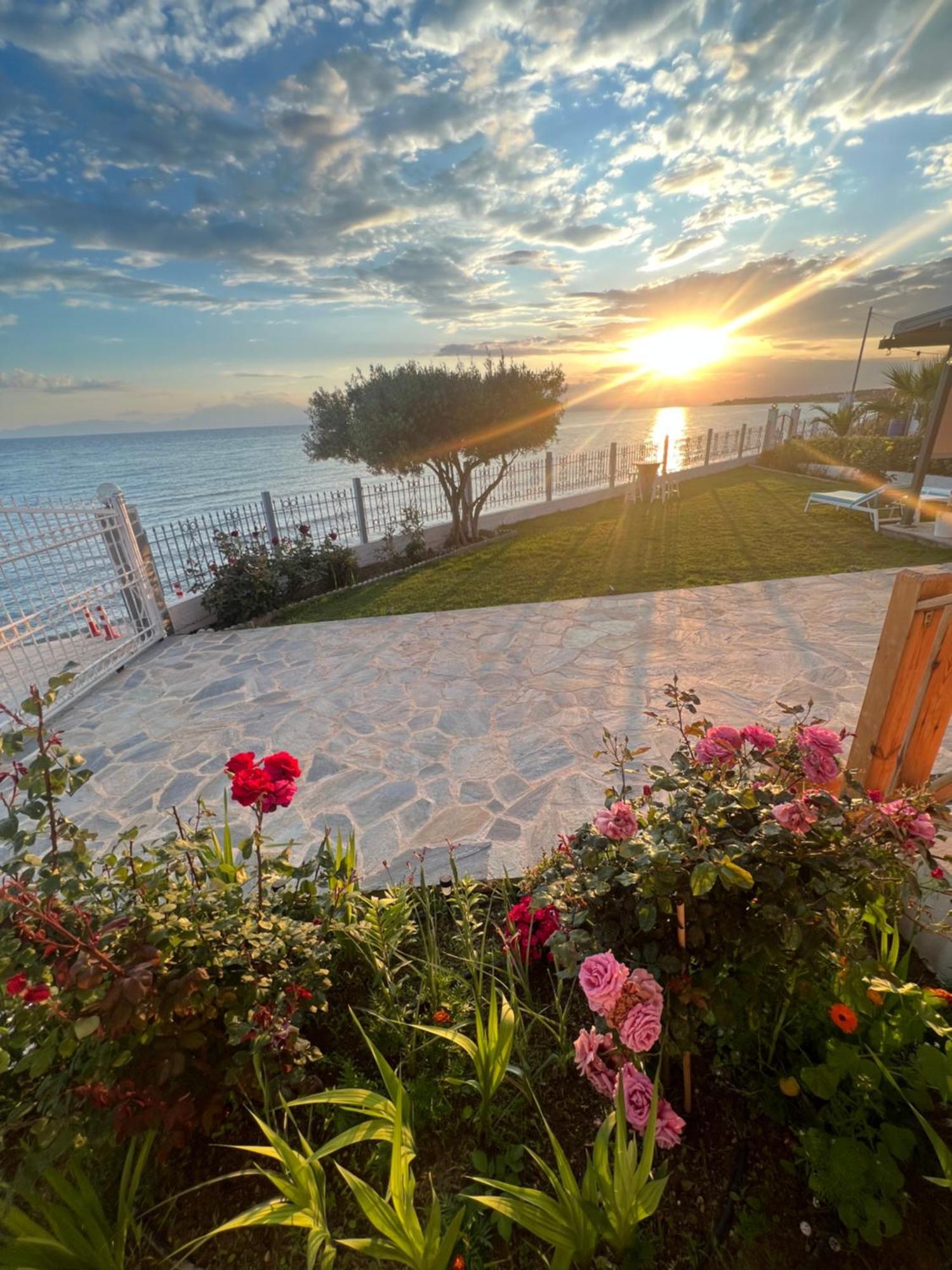 Beachfront Villa Athina Vergia Exteriér fotografie